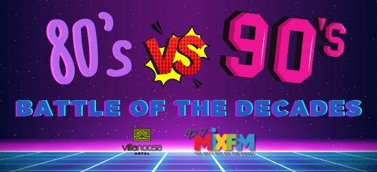Never Ending 80’s v 90’s – The Battle of the Decades (Double Pass Giveaway)